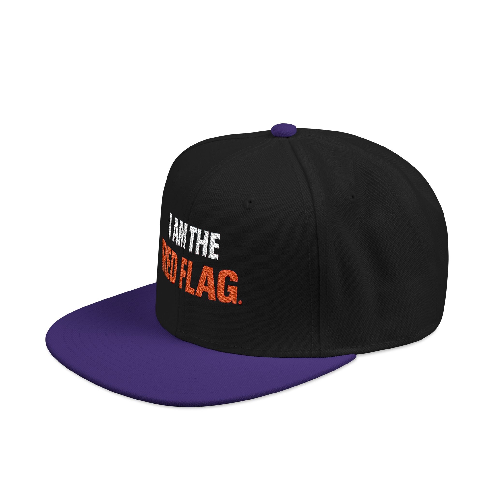 Snapback Hat — I AM THE DEVIL. Embroidered Streetwear Cap
