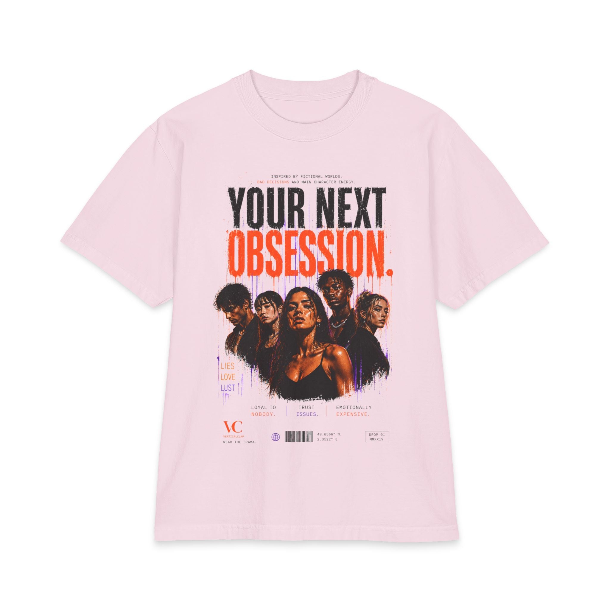 Graphic T-Shirt — "Your Next Obsession" Movie Poster Tee