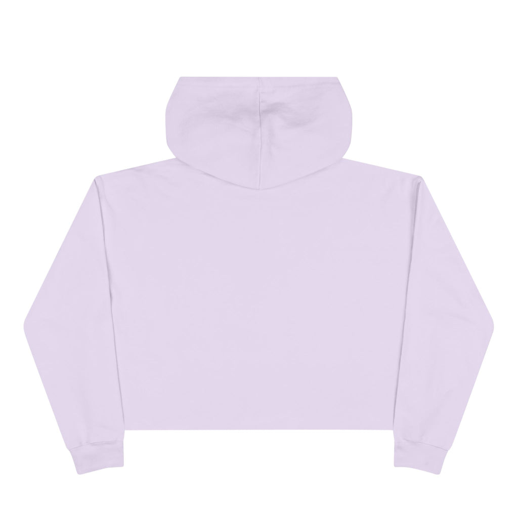 Too Much Drama Crop Hoodie — Retro Portrait Graphic Cropped Hoodie