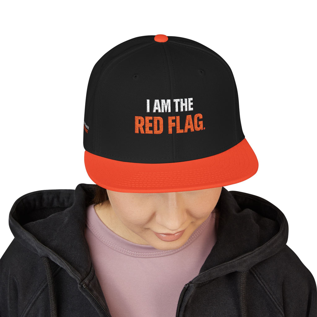 Snapback Hat — I AM THE DEVIL. Embroidered Streetwear Cap