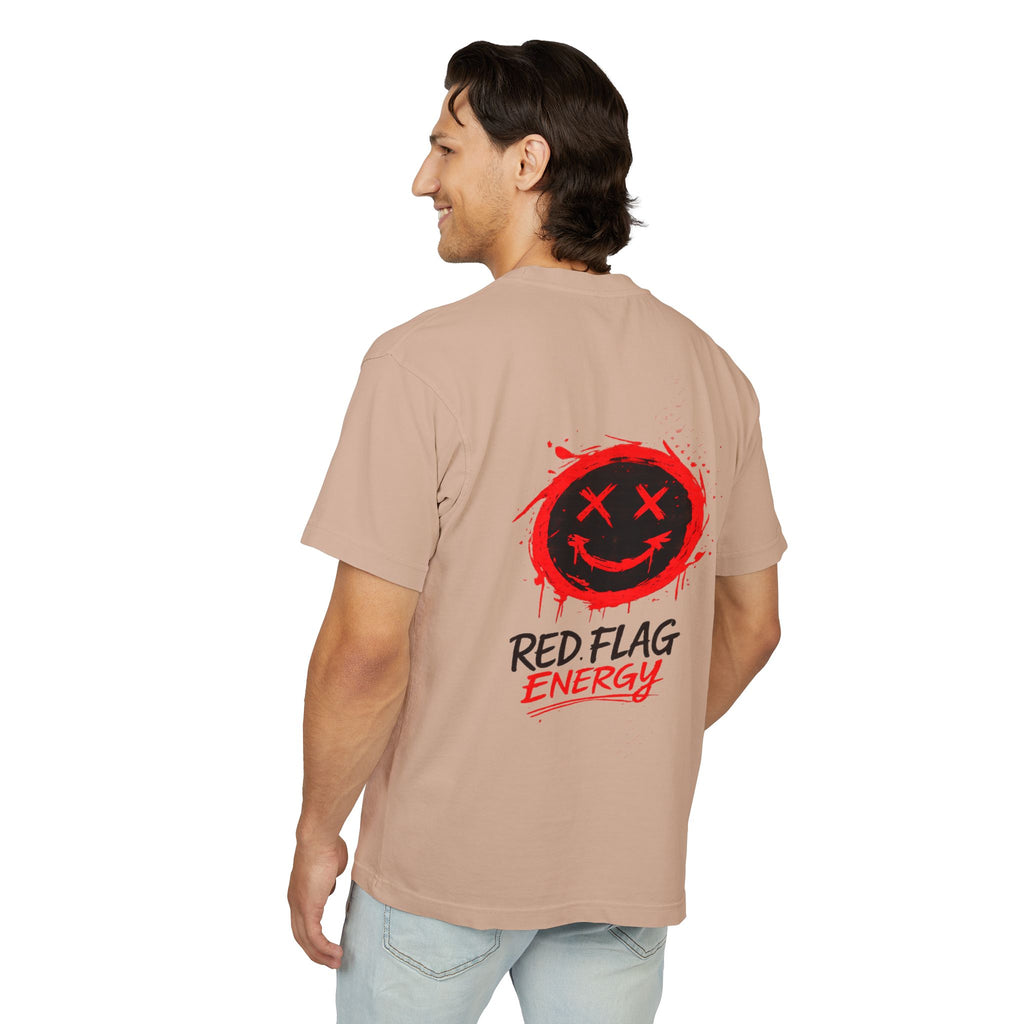 Red Flag Energy Tee — "Expert in Bad Choice and Worst Timing" Graphic T-Shirt