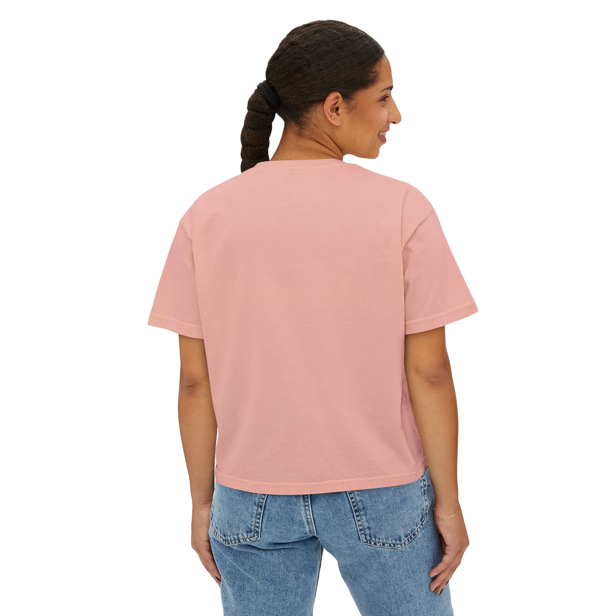Boxy Tee — "100% Drama. Zero Filtre." Graphic Women's Crop Top