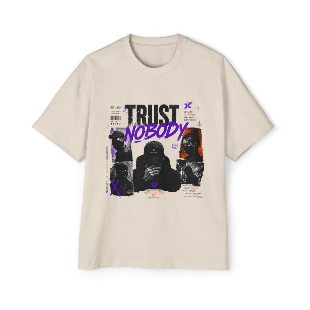 Trust Nobody Graphic Tee — Men's Oversized Streetwear T‑Shirt