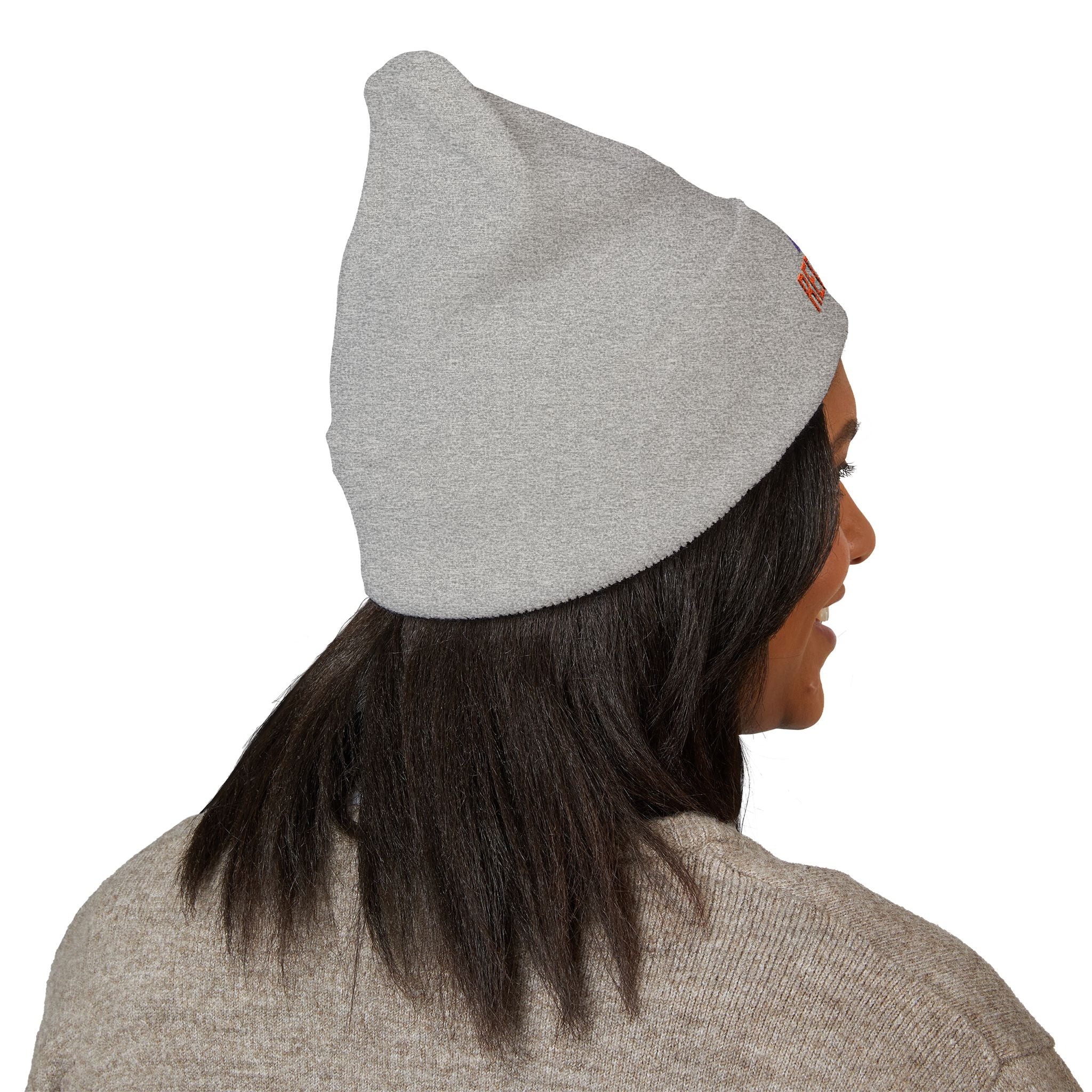 Embroidered 'Team Red Flags' Cuffed Beanie