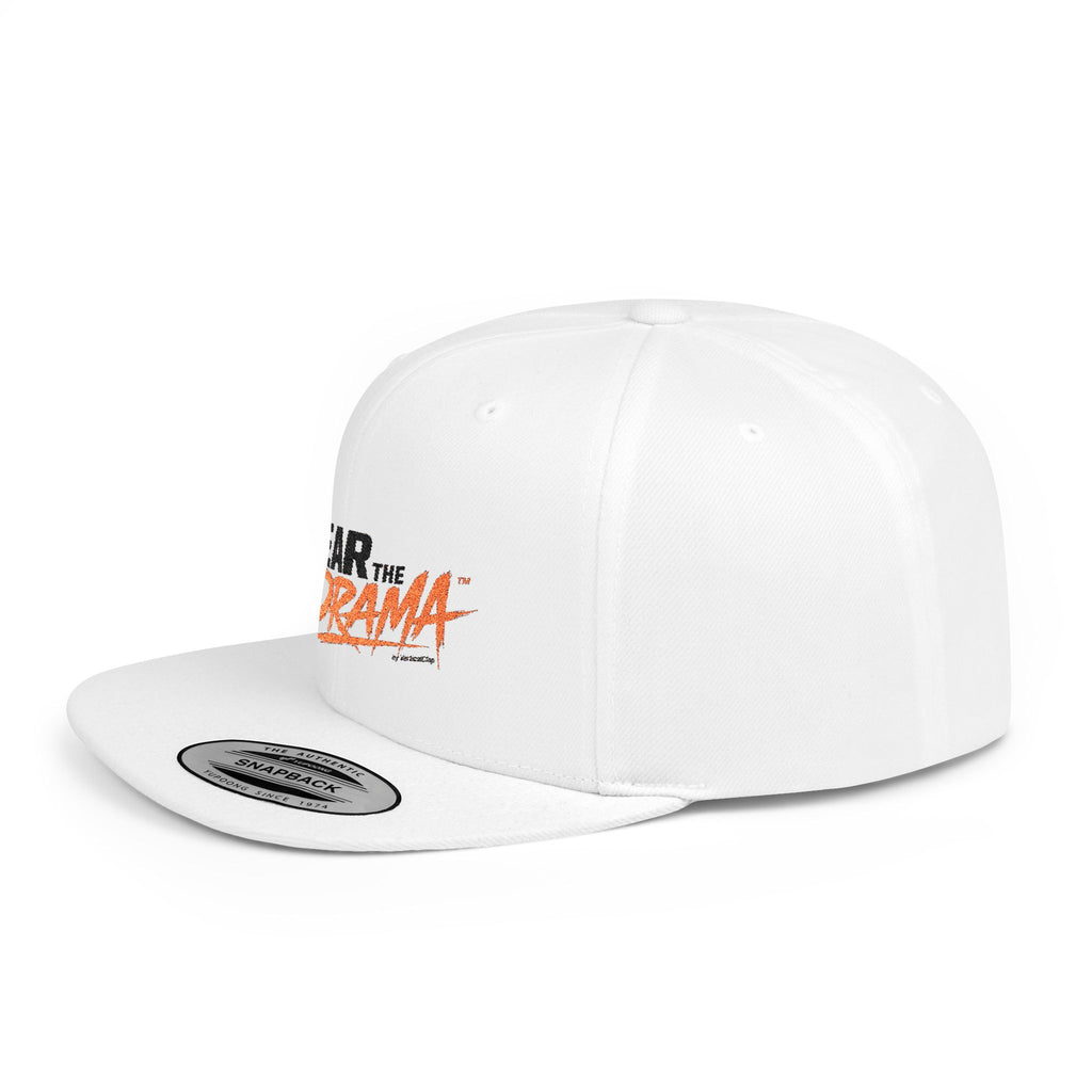 Flat Bill Snapback Hat — "Wear the Drama" Streetwear Cap