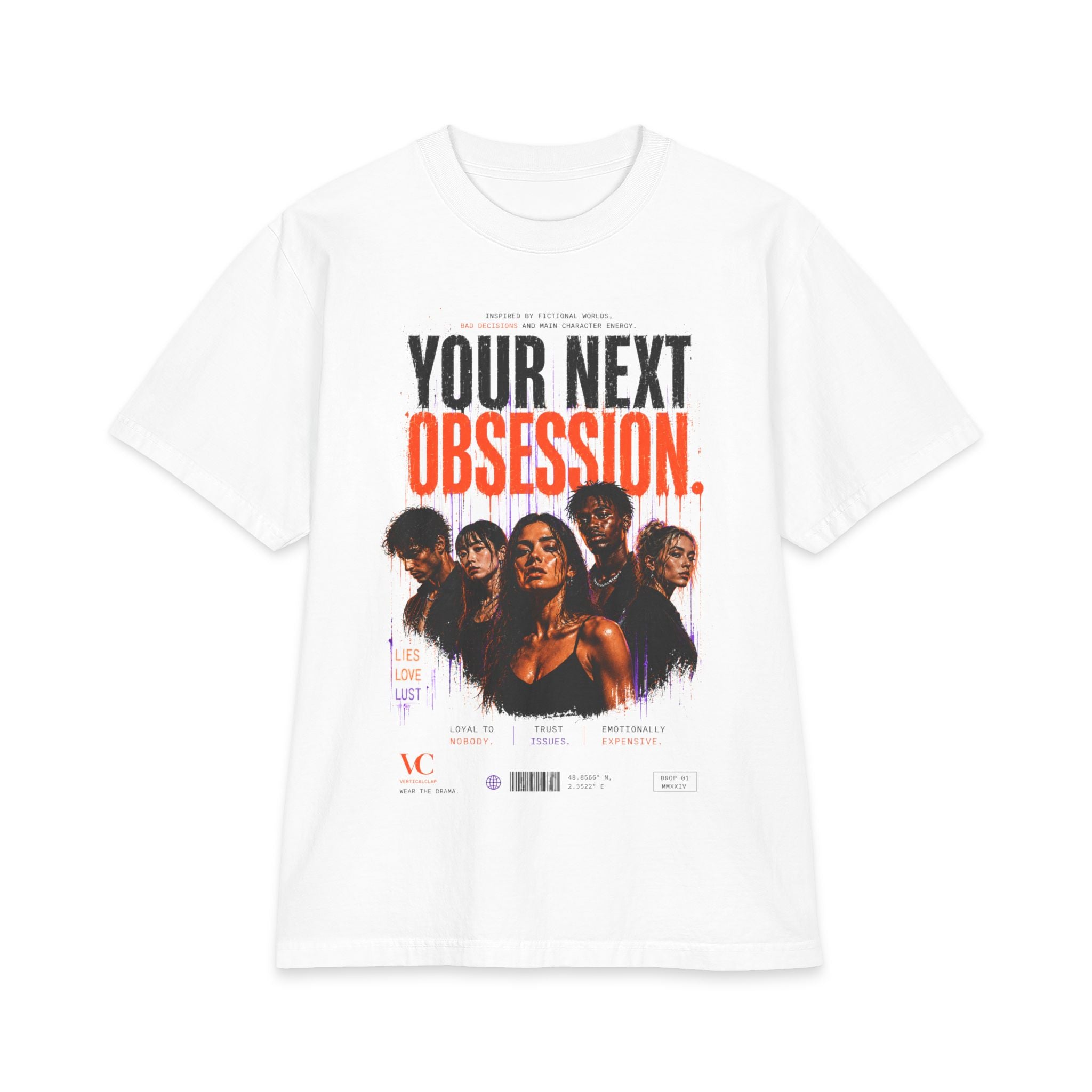 Graphic T-Shirt — "Your Next Obsession" Movie Poster Tee