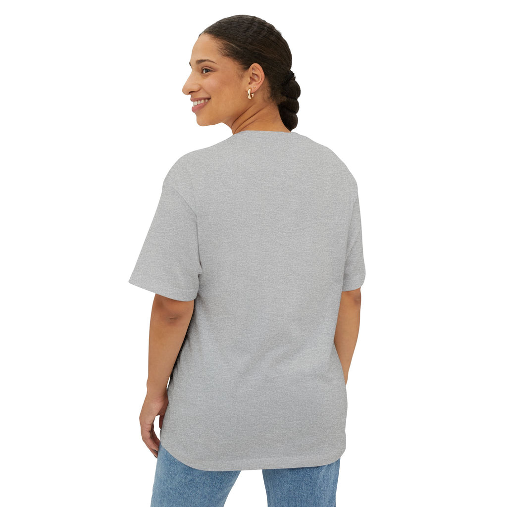 Boxy Tee — Subtle Pastel Confetti Graphic