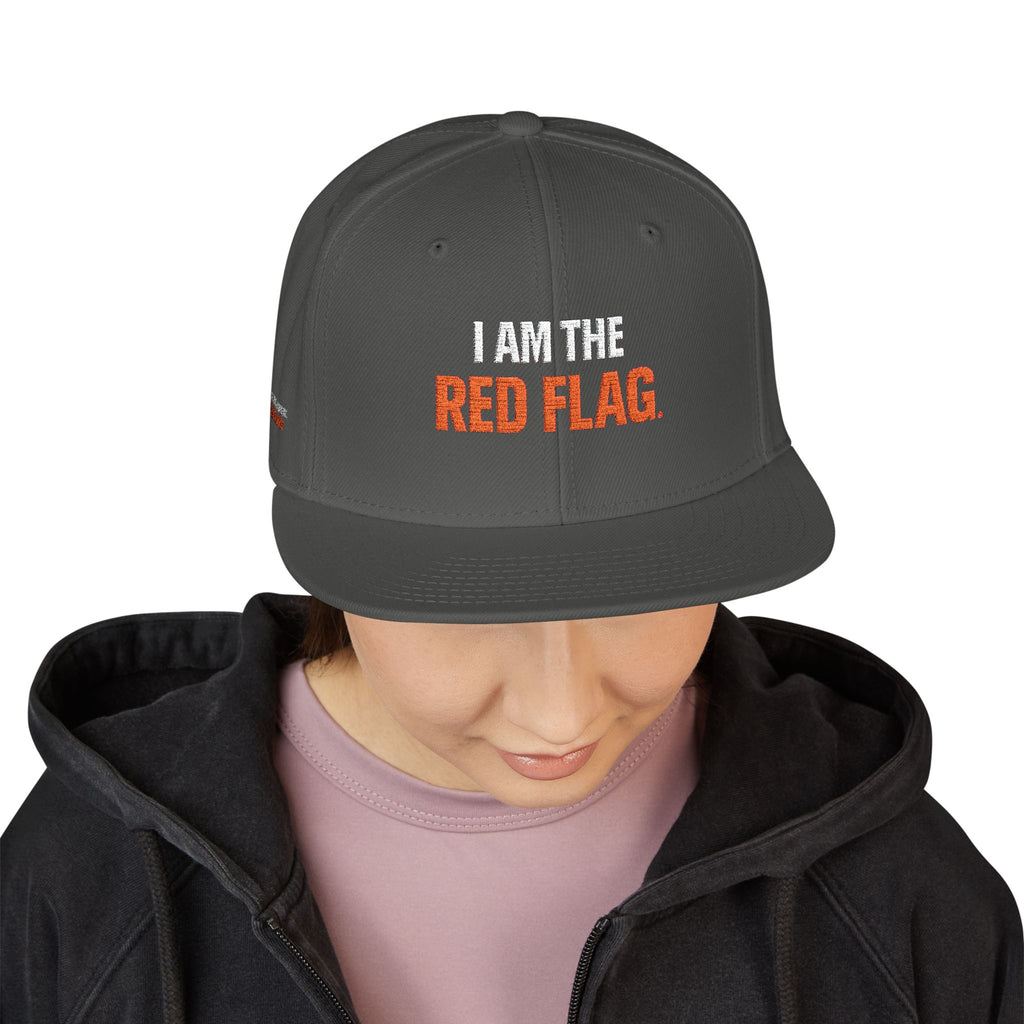 Snapback Hat — I AM THE DEVIL. Embroidered Streetwear Cap