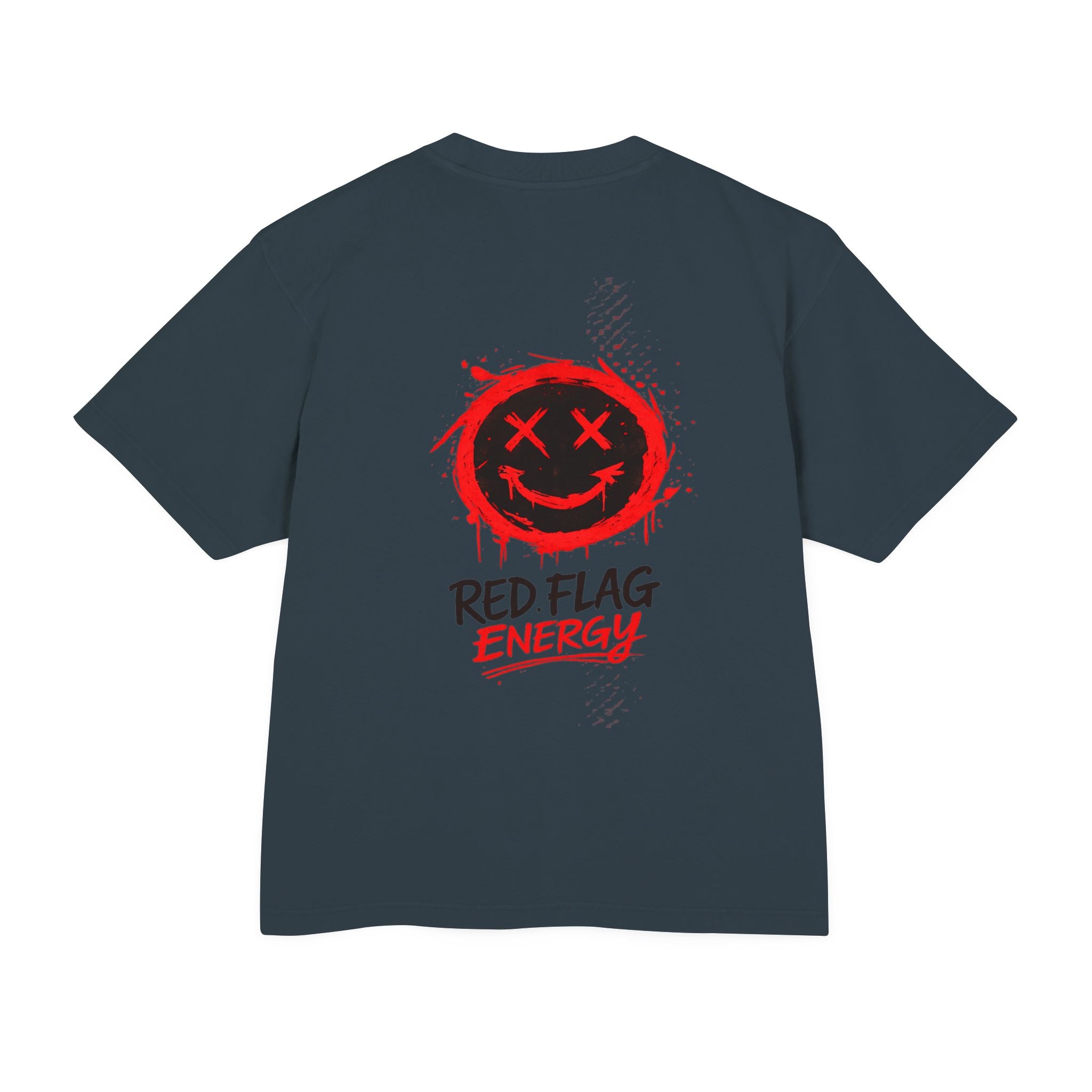 Red Flag Energy Tee — "Expert in Bad Choice and Worst Timing" Graphic T-Shirt