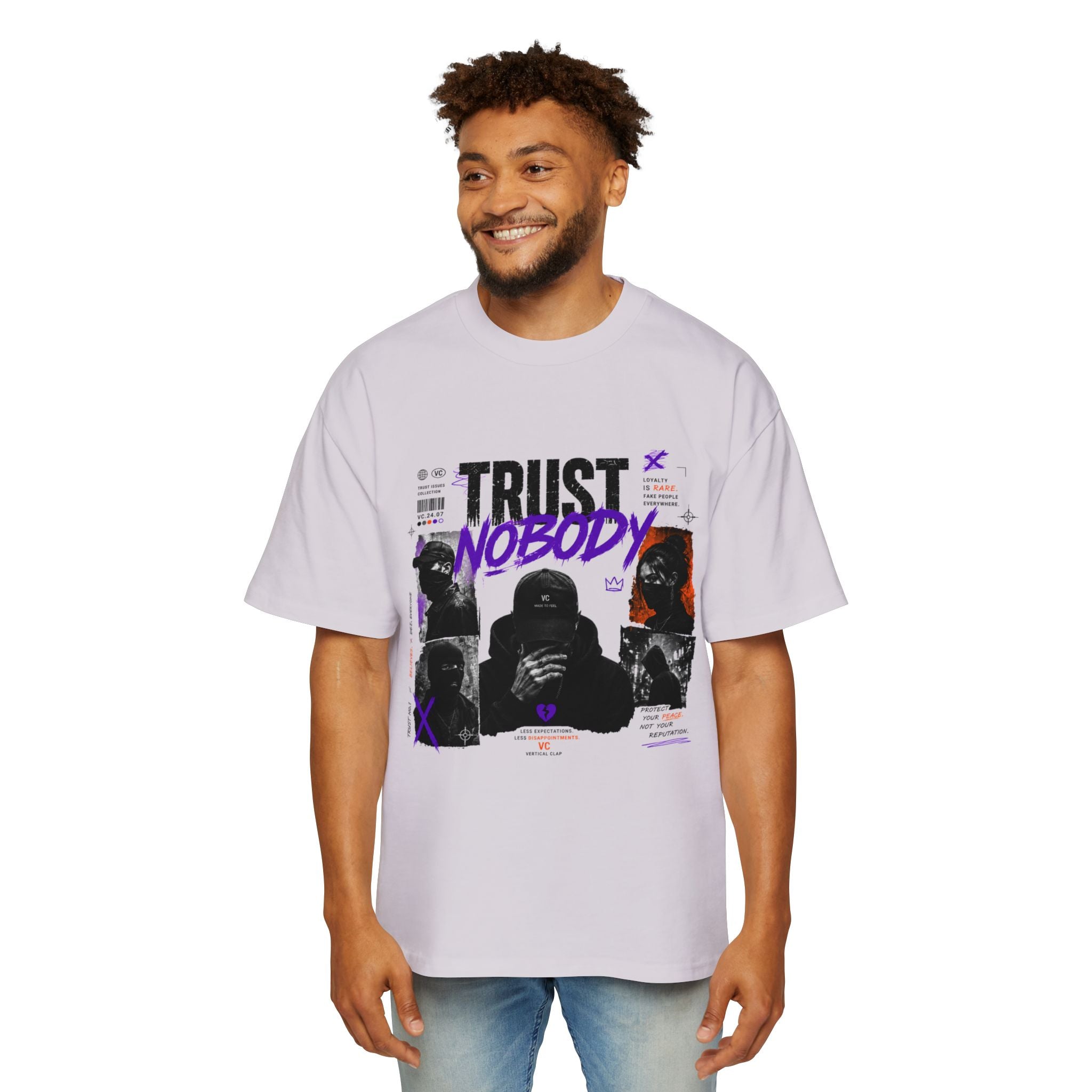 Trust Nobody Graphic Tee — Men's Oversized Streetwear T‑Shirt