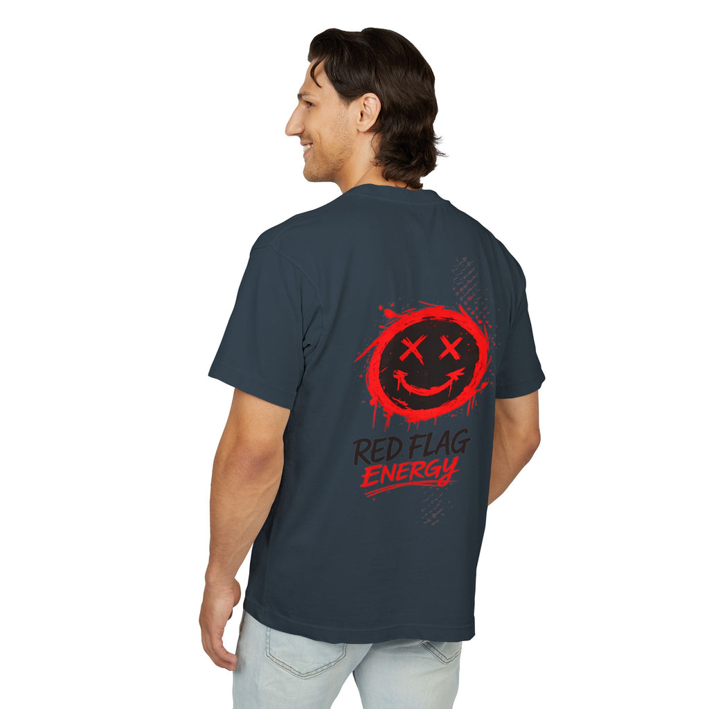 Red Flag Energy Tee — "Expert in Bad Choice and Worst Timing" Graphic T-Shirt