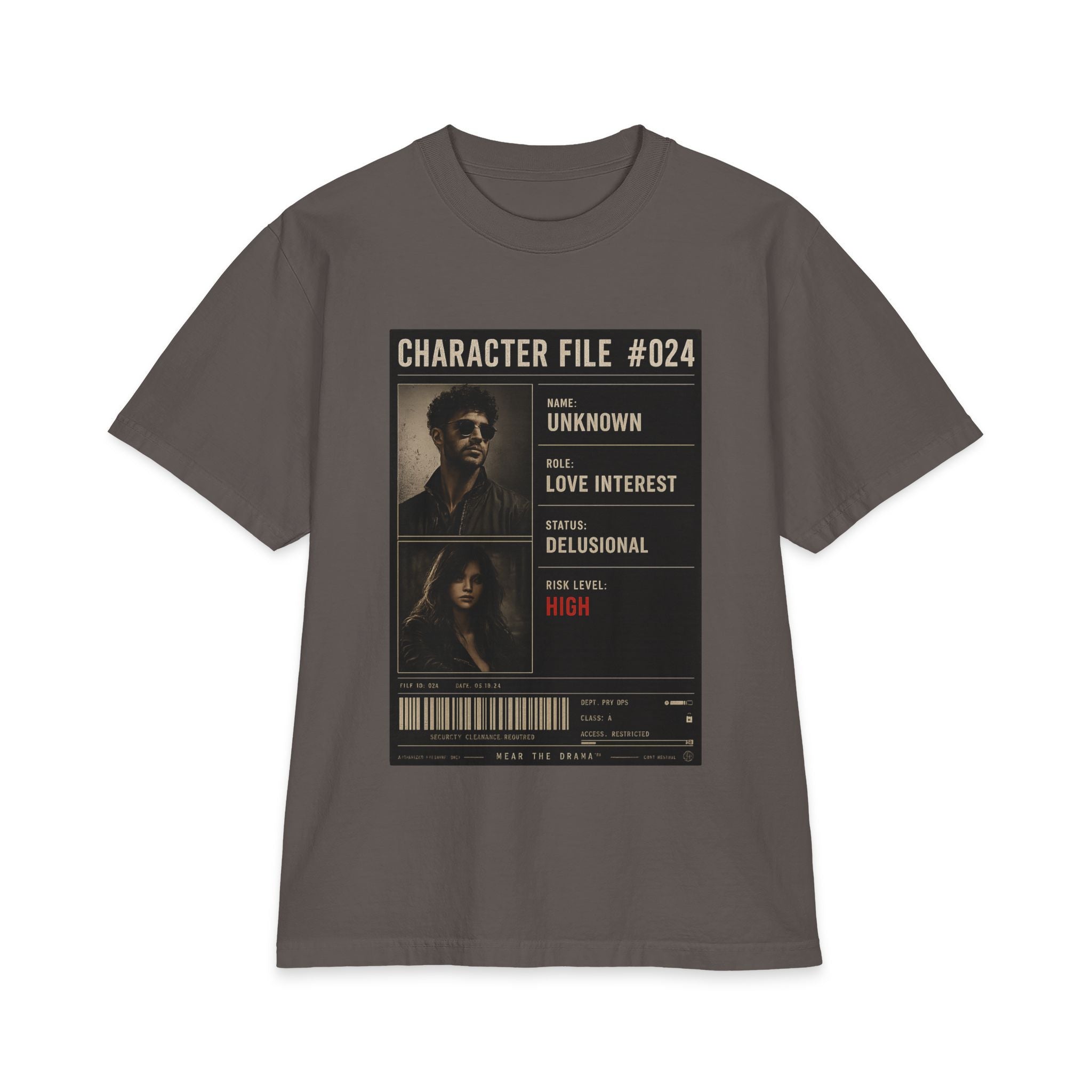 "Character File #024" — T-Shirt
