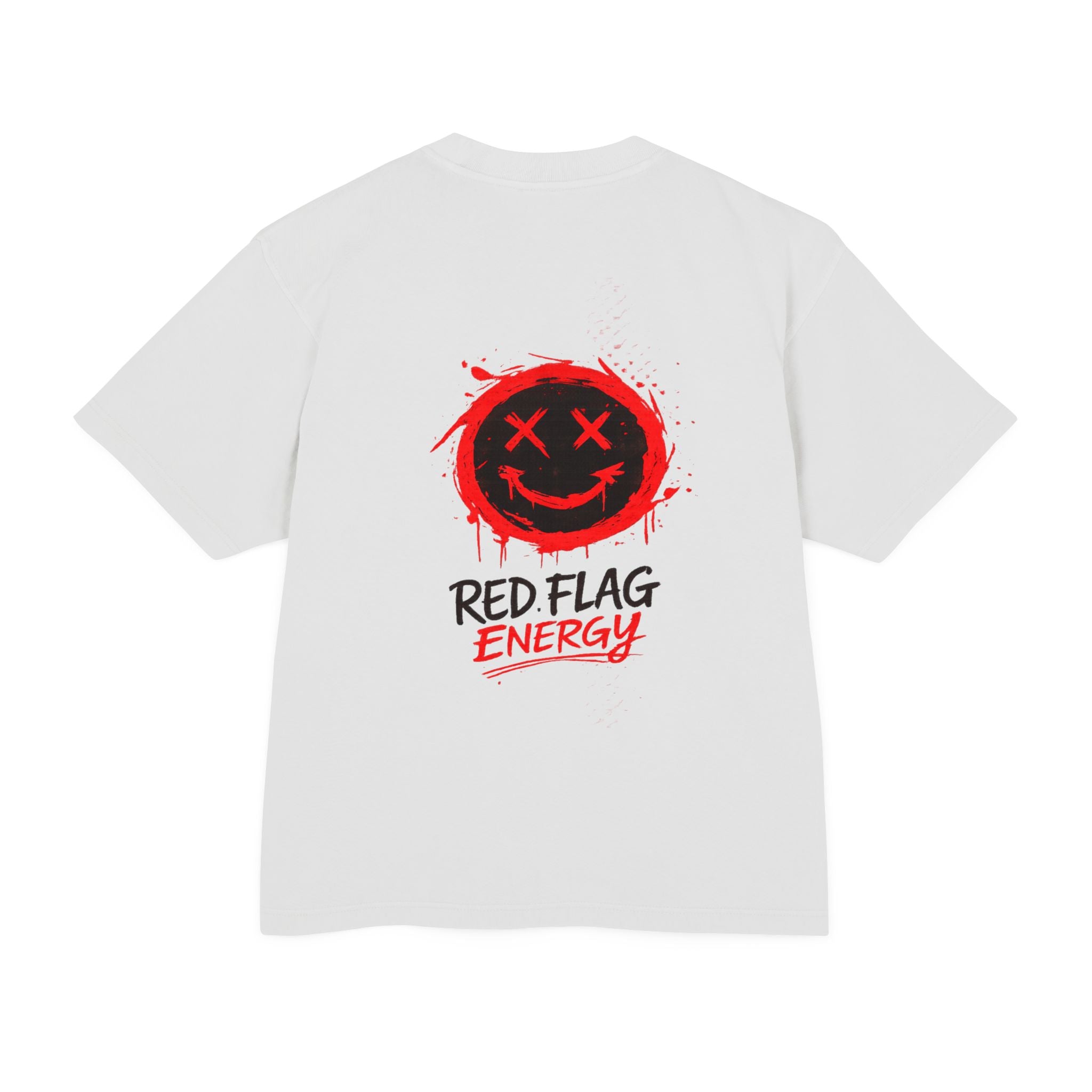 Red Flag Energy Tee — "Expert in Bad Choice and Worst Timing" Graphic T-Shirt