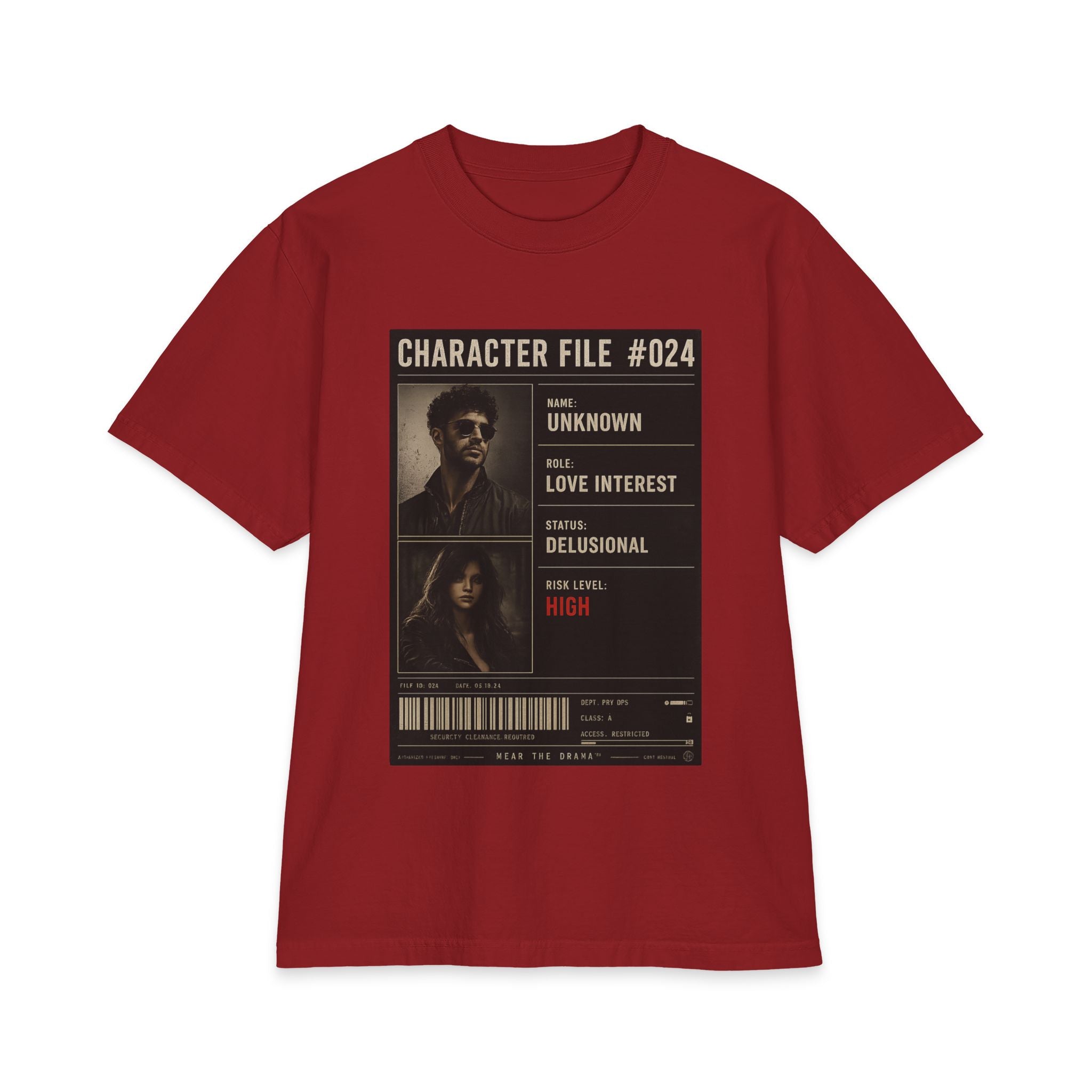 "Character File #024" — T-Shirt